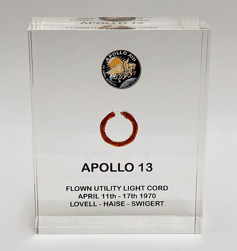 Apollo 13 Flown Light Cord Acrylic