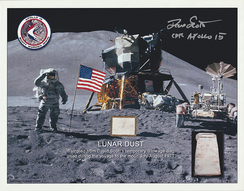 Apollo 15 James Irwin Salutes US Flag 10x8 NASA Space Photo Print Picture 