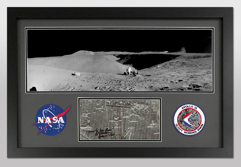 NASA Apollo 15 Flown Lunar Map Segment From Dave Scott Collection Moon 