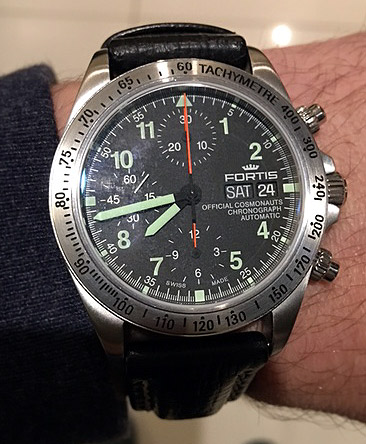 ISS Mission 35/36 Flown FORTIS Cosmonaut Watch