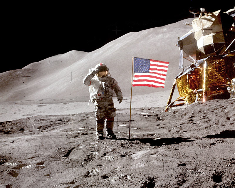 Apollo 15 Photo - Dave Scott Salute