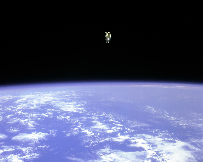 Bruce McCanndless Spacewalk Far