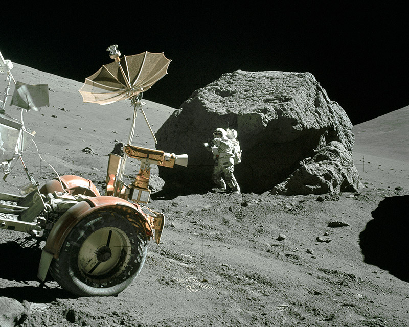 Apollo 17 Schmitt Split Rock