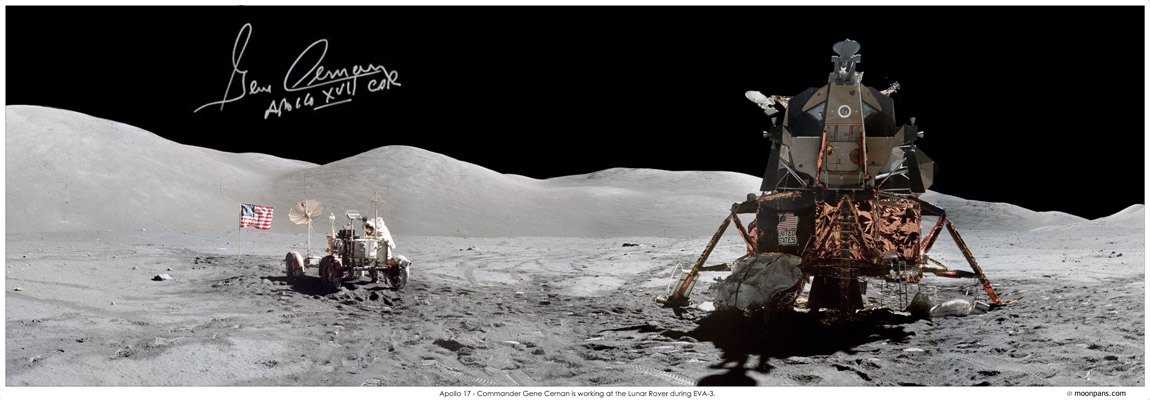 Gene Cernan Autograph Signed Photo