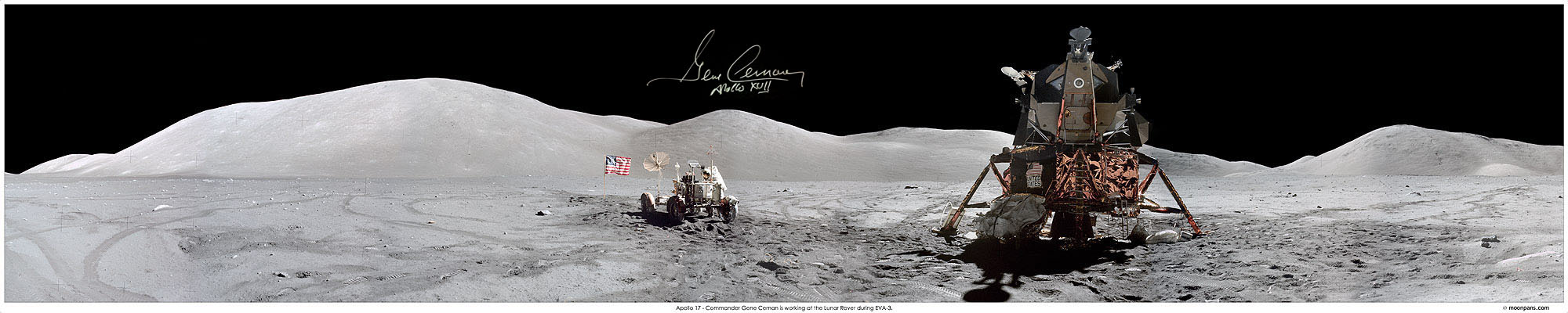 Gene Cernan Autograph Signed Photo