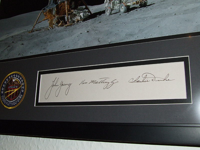 Apollo 16 Crew Signatures