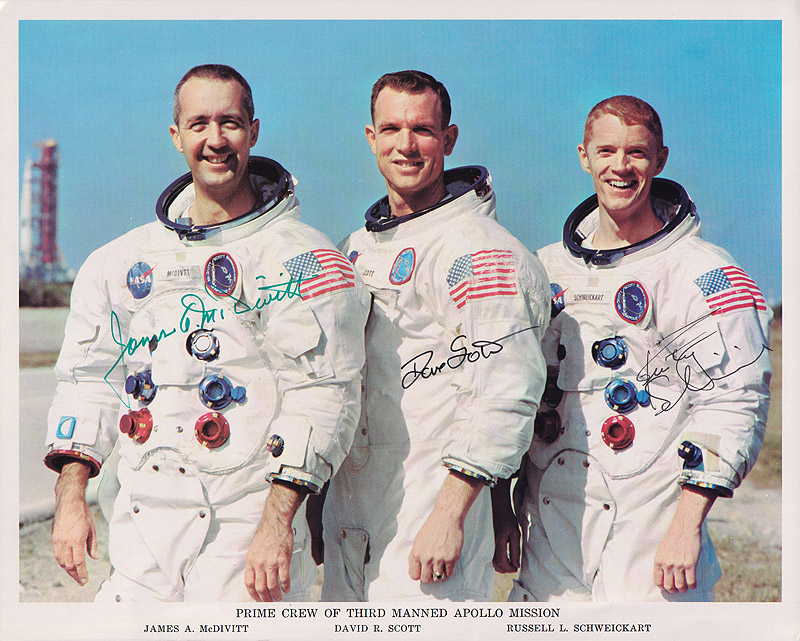 Apollo 9 Autographs Signed Photos