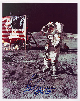 Apollo 17 Crew Nasa Space Autographed Preprint Signed Photo Fridge Magnet 