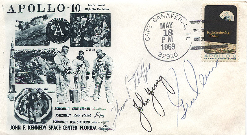 Apollo 10 Signed Cover