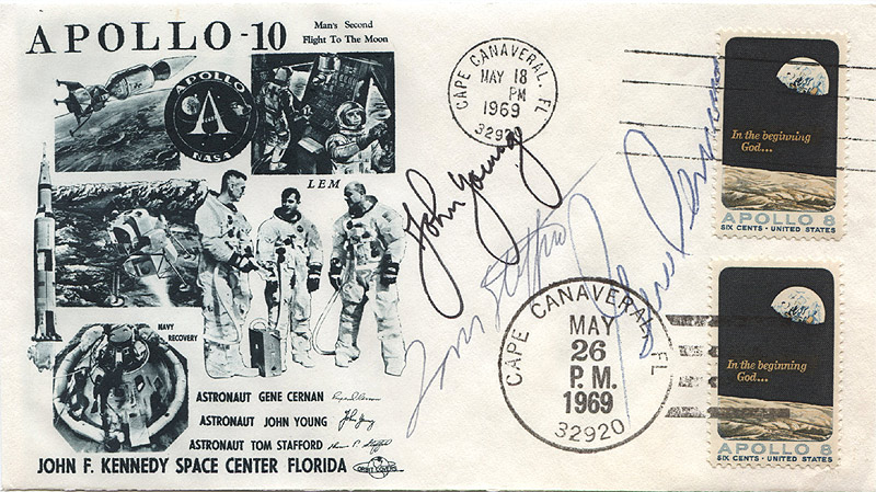 Apollo 10 Signed Cover