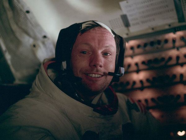 Apollo 11 Armstrong in the LM