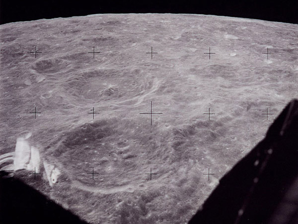 Apollo 11 The view from the Lunar Module during descent