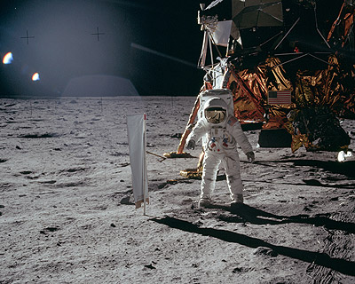 16x20 inch Apollo 11 Buzz Aldrin and SWC Photo