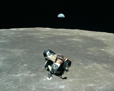 16x20 inch Apollo 11 LM Earth Rise