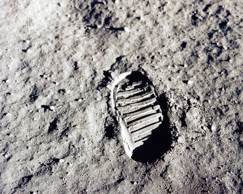 Apollo 11 Photo of Bootprint