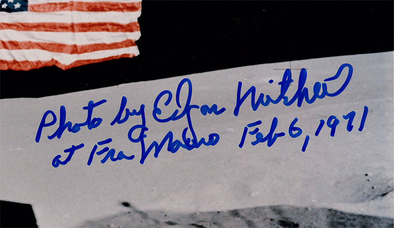 Alan Shepard and Edgar Mitchell Autographs Signed Photos