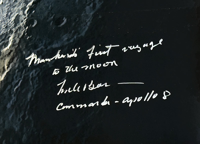Apollo 8 Borman and Lovell Autographs Signed Photos