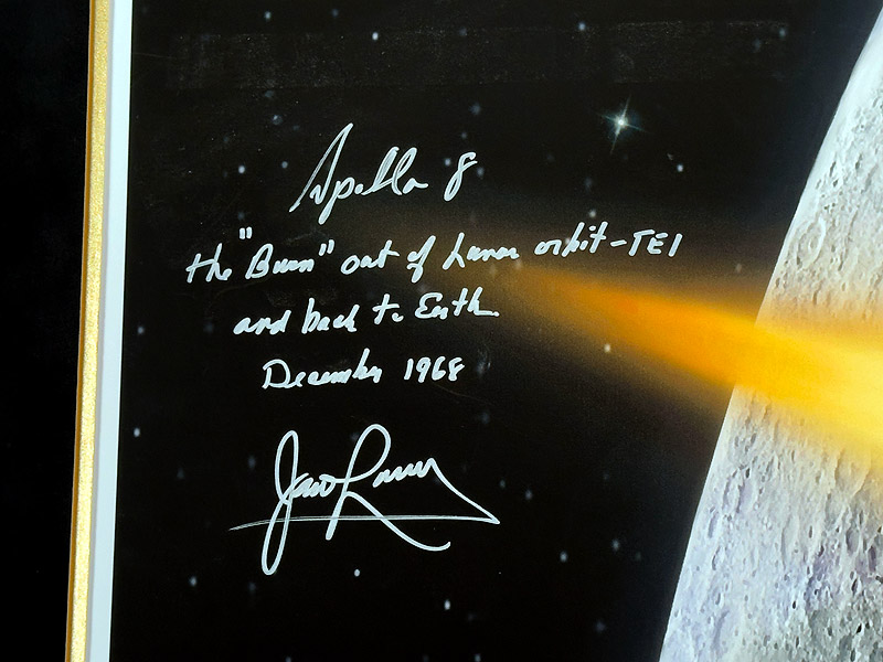 Apollo 8 Borman and Lovell Autographs Signed Photos
