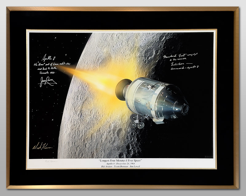 Apollo 8 Borman and Lovell Autographs Signed Photos