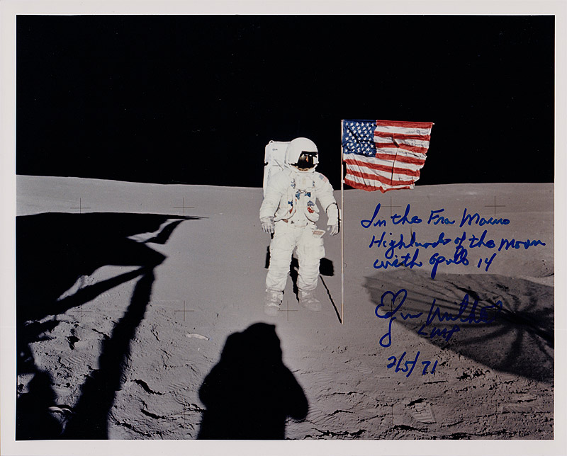 Edgar Mitchell Autographs Signed Photos